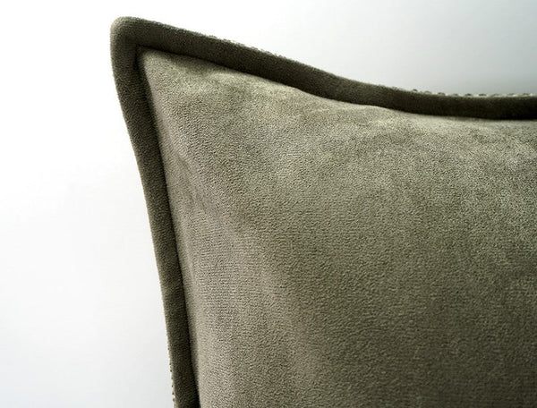 Large Green Square Modern Throw Pillows for Couch, Large Throw Pillow for Interior Design, Contemporary Modern Sofa Pillows, Simple Decorative Throw Pillows-LargePaintingArt.com