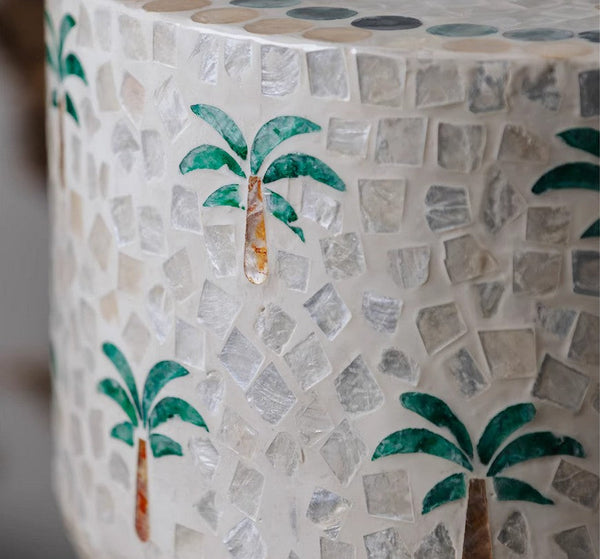 Modern Side Table, Contemporary Side Table, Portable Casual Side Table, Shell Small Sofa Side Table, Contemporary Bedside Table, Bedside Small Side Table, Creative Coffee Table, Elegant Small End Table-LargePaintingArt.com