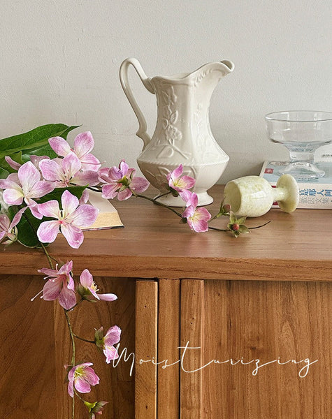 Ceramic Bud Vases, Small Flower Vases on Table, Rustic Porcelain Flower Vases, Handmade Water Holding Flower Vases-LargePaintingArt.com