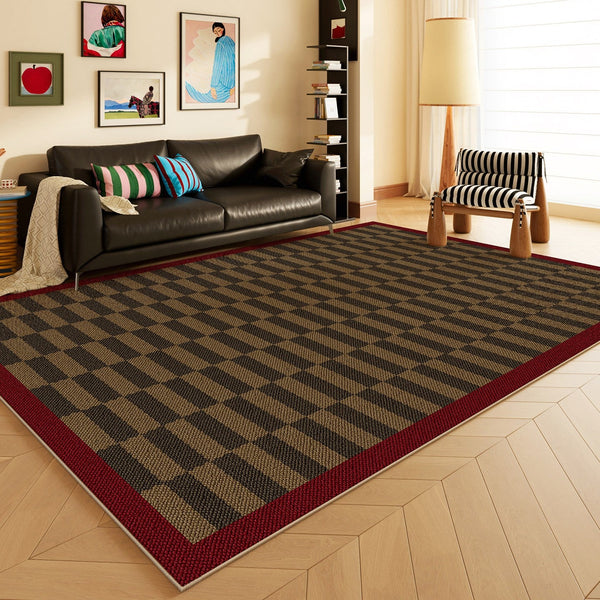 Geometric Contemporary Area Rugs, Modern Living Room Rug Ideas, Mid Century Modern Rugs, Colorful Modern Rugs for Dining Room-LargePaintingArt.com