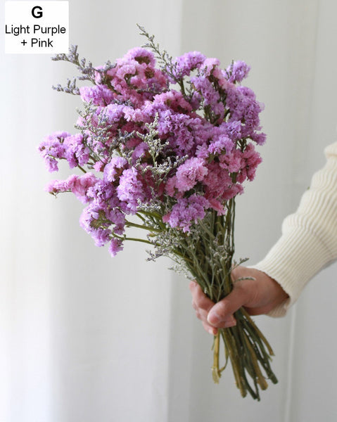 A Bunch Dried Myosotis Flowers with Limoniums, Dried Flowers, Flower Bunches, Dried Floral-LargePaintingArt.com