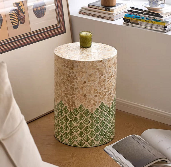 Creative Coffee Table, Contemporary Side Table, Small End Table, Portable Casual Side Table, Shell Small Sofa Side Table, Modern Side Table, Contemporary Bedside Table, Bedside Small Side Table-LargePaintingArt.com