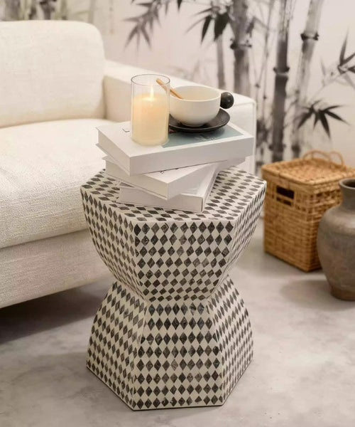 Modern Side Table, Bedside Small Side Table, Contemporary Bedside Table, Small End Table, Shell Small Sofa Side Table, Portable Casual Side Table, Creative Coffee Table, Contemporary Side Table-LargePaintingArt.com