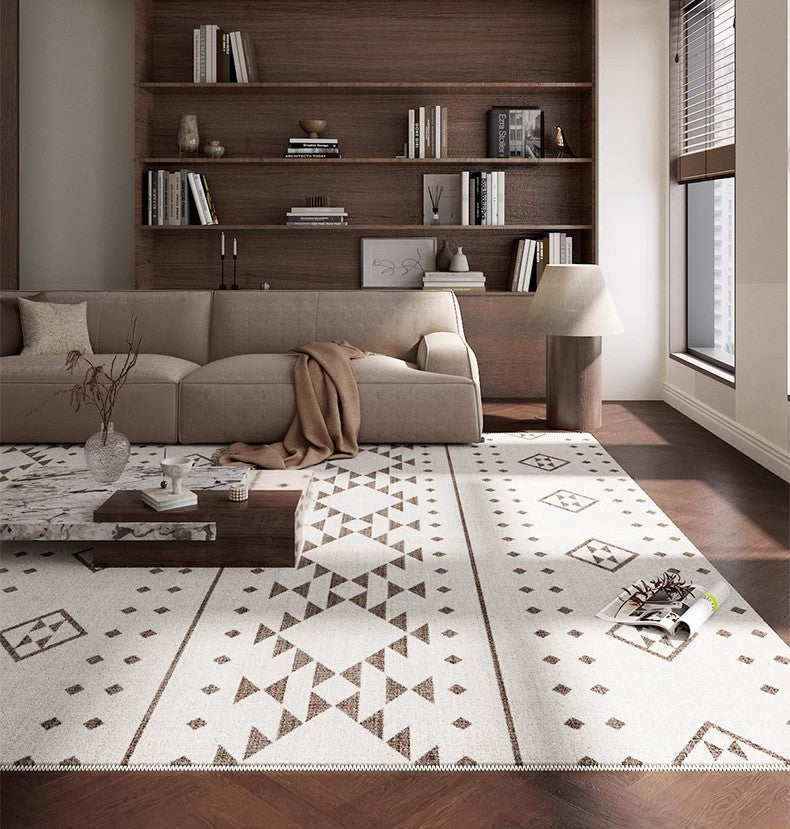 Contemporary Geometric Carpets, Contemporary Modern Rugs, Abstract Modern Rugs for Living Room, Extra Large Modern Rugs under Dining Room Table-LargePaintingArt.com