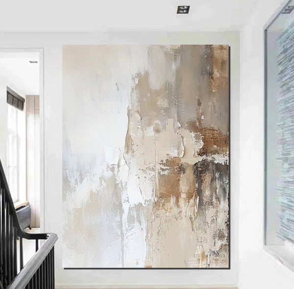 Extra Large Acrylic Painting, Modern Contemporary Abstract Artwork, Palette Knife Paintings, Simple Modern Art, Living Room Wall Art Painting-LargePaintingArt.com