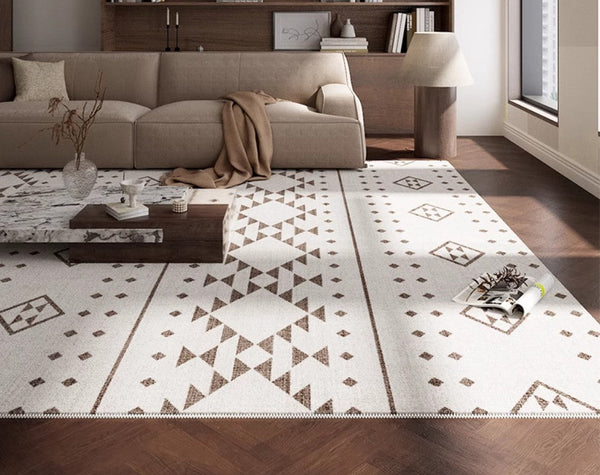 Contemporary Geometric Carpets, Contemporary Modern Rugs, Abstract Modern Rugs for Living Room, Extra Large Modern Rugs under Dining Room Table-LargePaintingArt.com