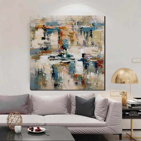 Hand Painted Abstract Painting, Extra Large Abstract Paintings on Canvas, Bedroom Wall Art Ideas, Simple Painting Ideas for Bedroom-LargePaintingArt.com
