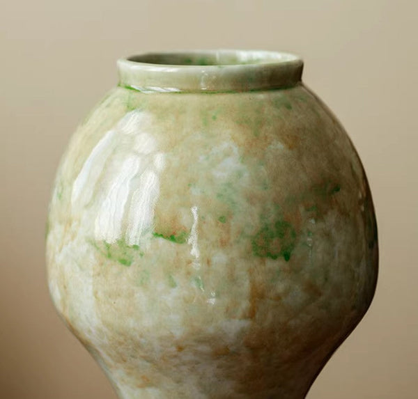 Flower Vases on Table, Centerpiece Ceramic Bud Vases, Porcelain Flower Vases, Handmade Water Holding Flower Vase-LargePaintingArt.com