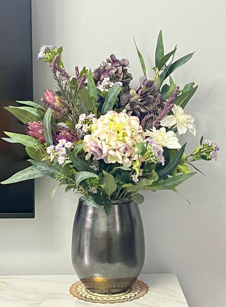 Amazing Flower Arrangement Ideas for Interior Design, Large Bunch of Flowers Arrangement, Faux Silk Floral Table Centerpiece, Modern Artificial Floral for Living Room-LargePaintingArt.com