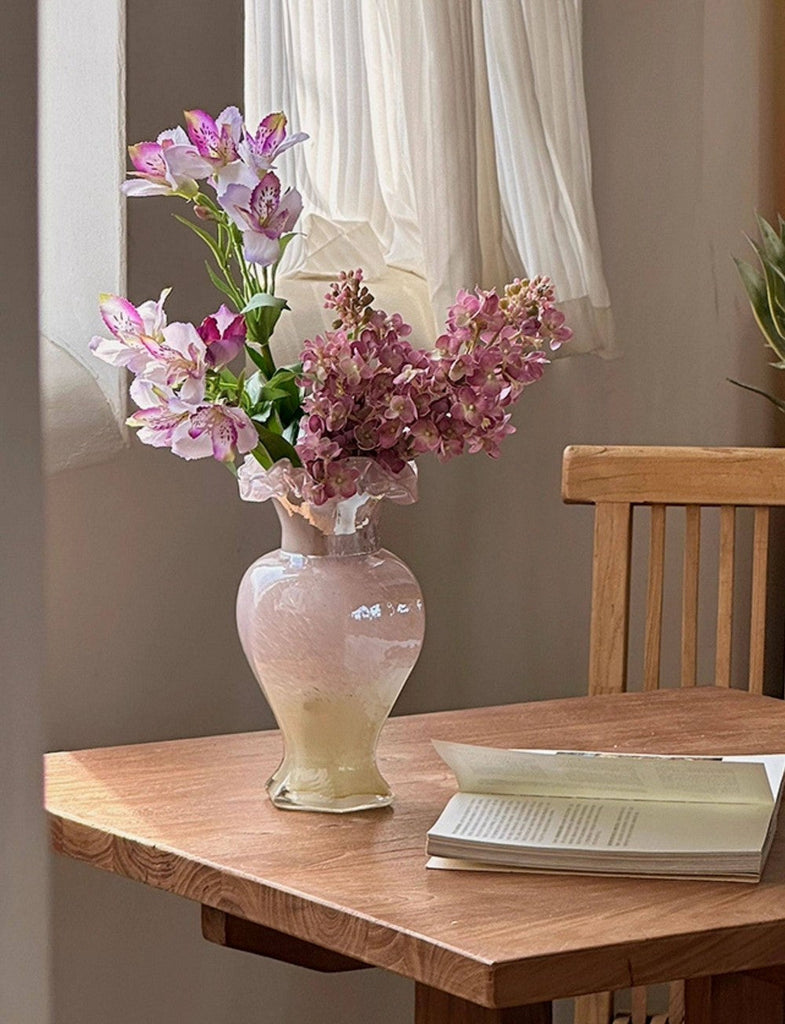 ●MODERN VINTAGE GLASS FLOWER VASE● Glass Vase Bud Vases in Bulk Set of 12, with 8 Glass Stoppers