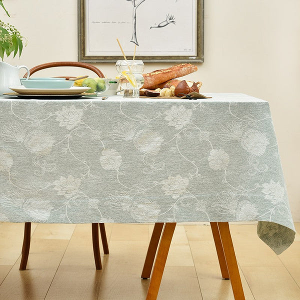 Large Rectangle Tablecloth for Dining Room Table, Country Farmhouse Tablecloth, Square Tablecloth for Round Table, Rustic Table Covers for Kitchen-LargePaintingArt.com