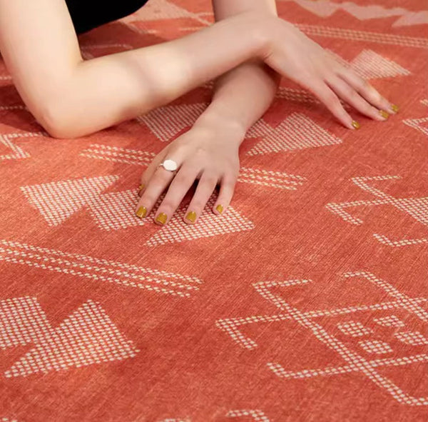 Modern Rugs for Living Room, Mid Century Area Rugs for Bedroom, Large Contemporary Area Rugs for Dining Room-LargePaintingArt.com