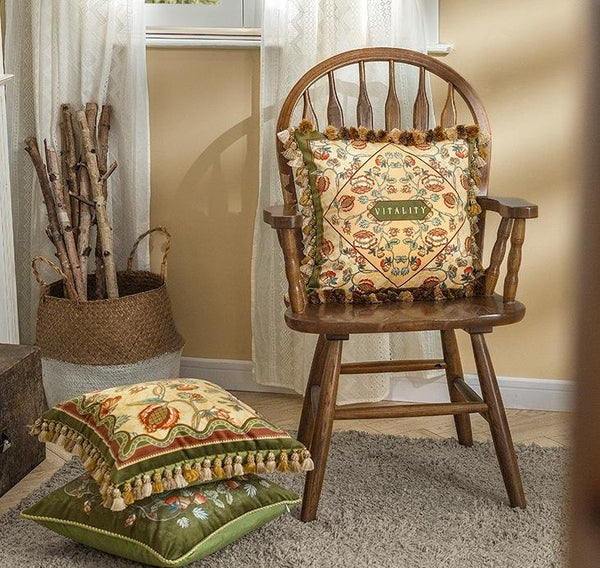 Modern Sofa Pillows, Decorative Throw Pillows, Beautiful Throw Pillows, Short Velvet Pillow Cover, Decorative Pillows for Living Room-LargePaintingArt.com