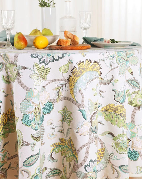 Rustic Table Covers for Kitchen, Large Rectangle Tablecloth for Dining Room Table, Country Farmhouse Tablecloth, Square Tablecloth for Round Table-LargePaintingArt.com