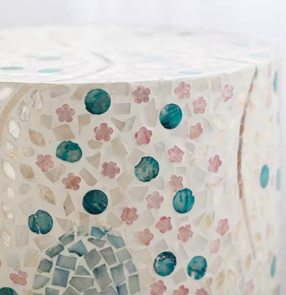 Unique Small End Table, Portable Casual Side Table, Creative Coffee Table, Contemporary Small Sofa Side Table, Shell Small Side Table-LargePaintingArt.com
