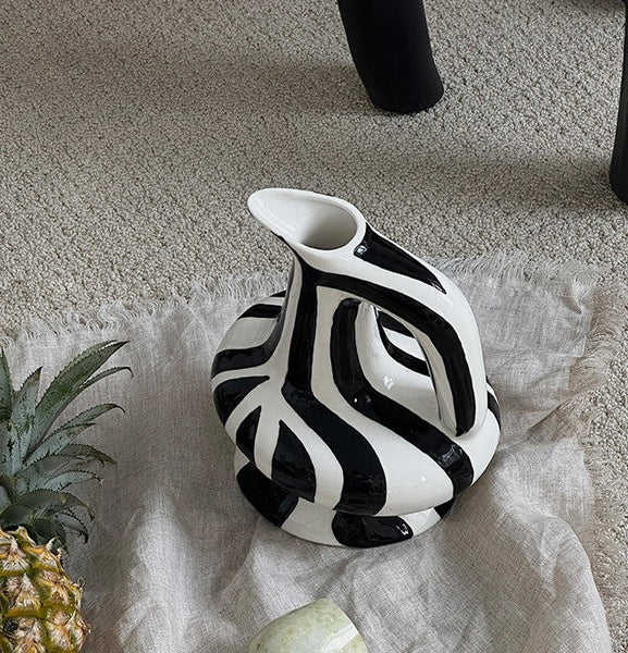 Porcelain Bud Vases, Handmade Water Holding Flower Vases, Modern Ceramic Flower Vases, Small Flower Vases on Table-LargePaintingArt.com