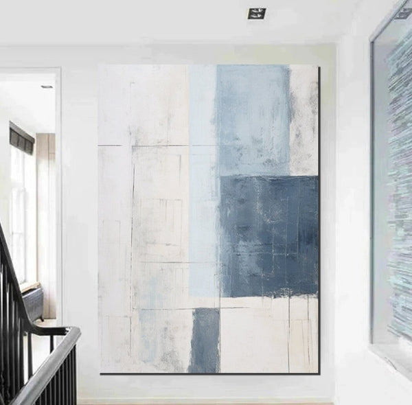 Modern Contemporary Abstract Artwork, Palette Knife Paintings, Extra Large Acrylic Painting, Simple Modern Art, Living Room Wall Art Painting-LargePaintingArt.com