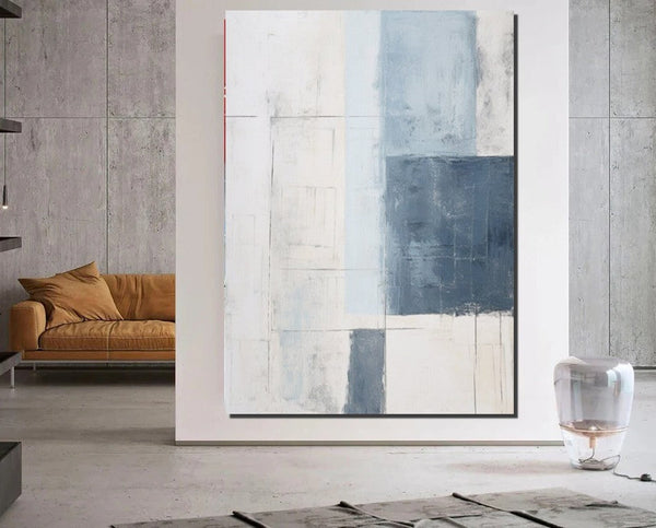 Modern Contemporary Abstract Artwork, Palette Knife Paintings, Extra Large Acrylic Painting, Simple Modern Art, Living Room Wall Art Painting-LargePaintingArt.com