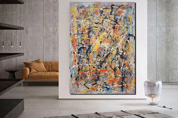 Extra Large Wall Art Painting, Modern Contemporary Abstract Artwork, Hand Painted Acrylic Painting, Acrylic Painting for Living Room, Buy Paintings Online-LargePaintingArt.com