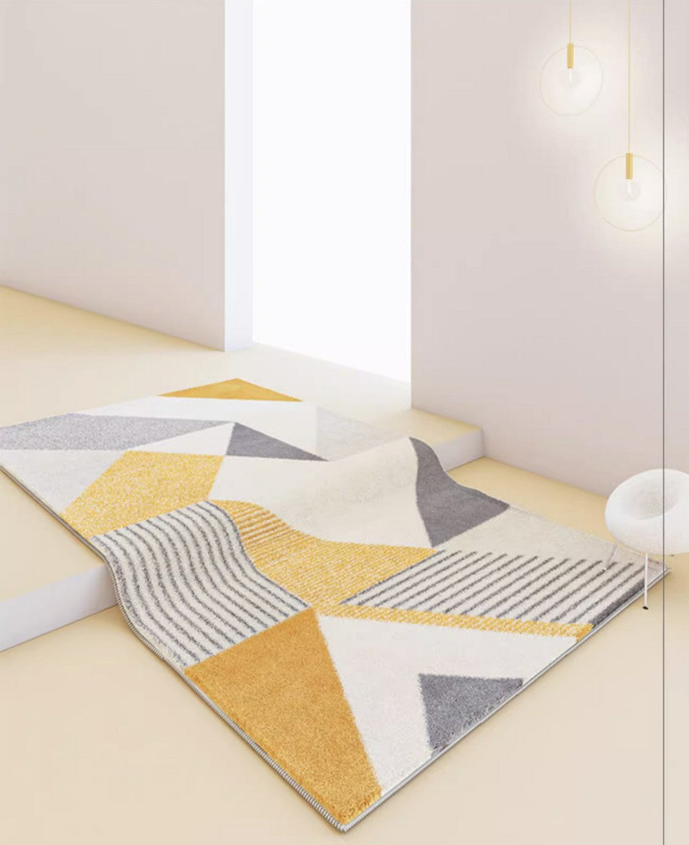 Dining Room Modern Rugs, Geometric Modern Rugs for Living Room, Large Modern Floor Carpets, Contemporary Modern Rugs for Dining Room-LargePaintingArt.com