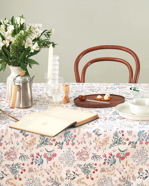 Large Rectangle Tablecloth for Dining Room Table, Rustic Table Covers for Kitchen, Country Farmhouse Tablecloth, Square Tablecloth for Round Table-LargePaintingArt.com