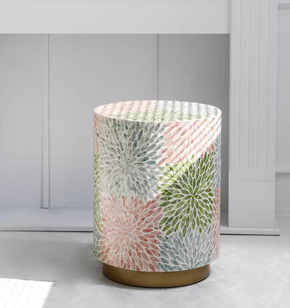 Unique Small End Table, Contemporary Small Sofa Side Table, Portable Casual Side Table, Creative Coffee Table, Shell Small Side Table-LargePaintingArt.com