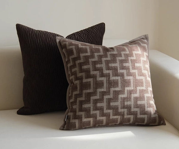 Geometric Modern Sofa Pillows, Contemporary Throw Pillows, Modern Pillows for Bedroom, Modern Sofa Pillows, Mid Century Decorative Pillows for Couch-LargePaintingArt.com