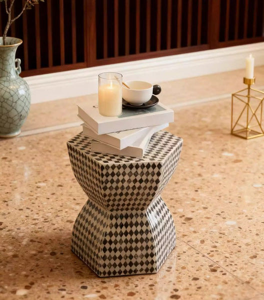 Modern Side Table, Bedside Small Side Table, Contemporary Bedside Table, Small End Table, Shell Small Sofa Side Table, Portable Casual Side Table, Creative Coffee Table, Contemporary Side Table-LargePaintingArt.com