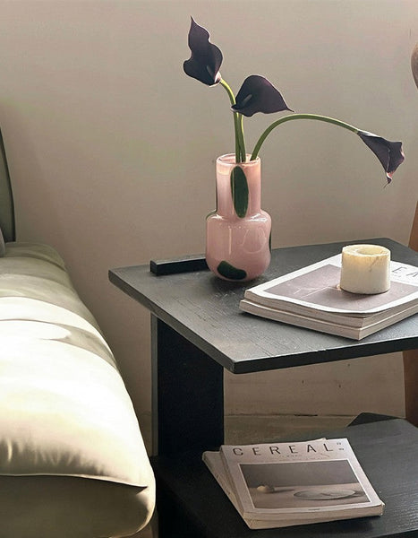 Handmade Glass Bud Vases, Flower Vases on Table, Vintage Small Glass Flower Vases, Water Holding Flower Vases-LargePaintingArt.com