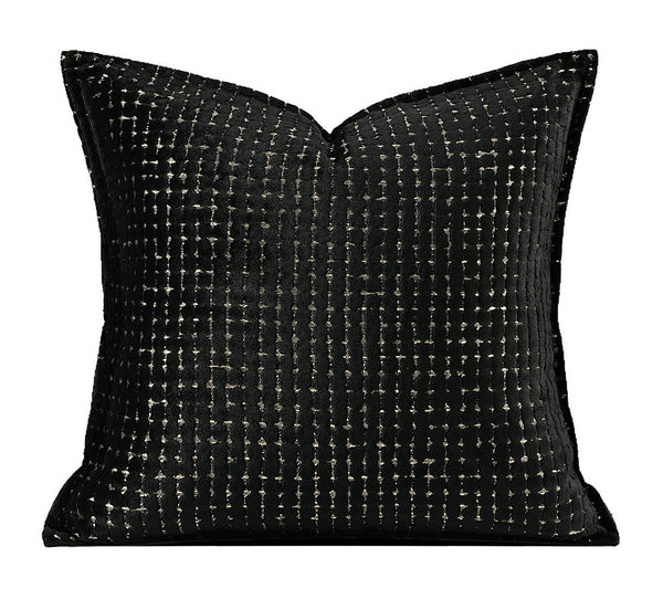 Decorative Pillow Covers, Modern Pillows for Couch, Decorative Throw Pillows for Living Room, Black Modern Sofa Pillows-LargePaintingArt.com