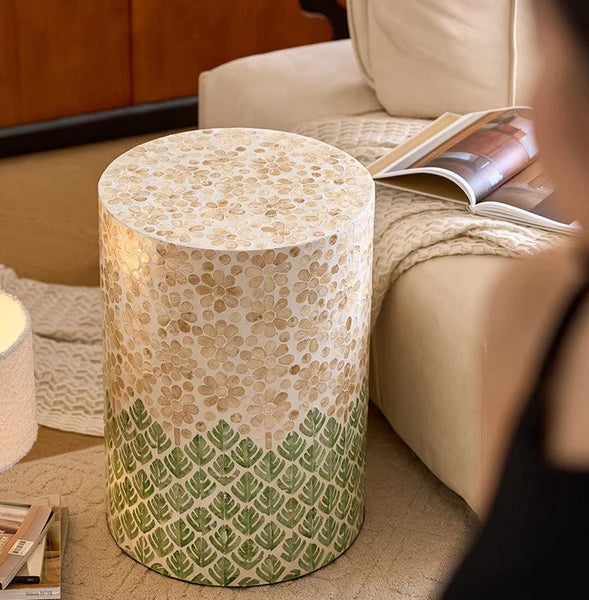 Creative Coffee Table, Contemporary Side Table, Small End Table, Portable Casual Side Table, Shell Small Sofa Side Table, Modern Side Table, Contemporary Bedside Table, Bedside Small Side Table-LargePaintingArt.com