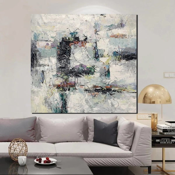 Large Simple Modern Art, Abstract Acrylic Painting, Bedroom Wall Art Paintings, Contemporary Wall Art Paintings, Acrylic Paintings for Living Room-LargePaintingArt.com