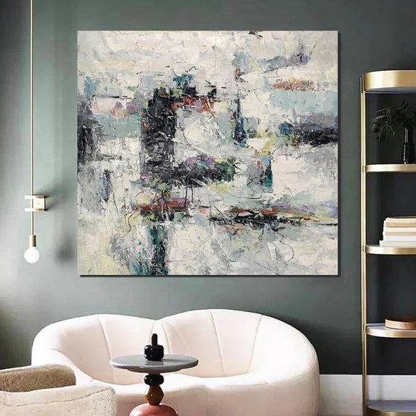 Large Simple Modern Art, Abstract Acrylic Painting, Bedroom Wall Art Paintings, Contemporary Wall Art Paintings, Acrylic Paintings for Living Room-LargePaintingArt.com