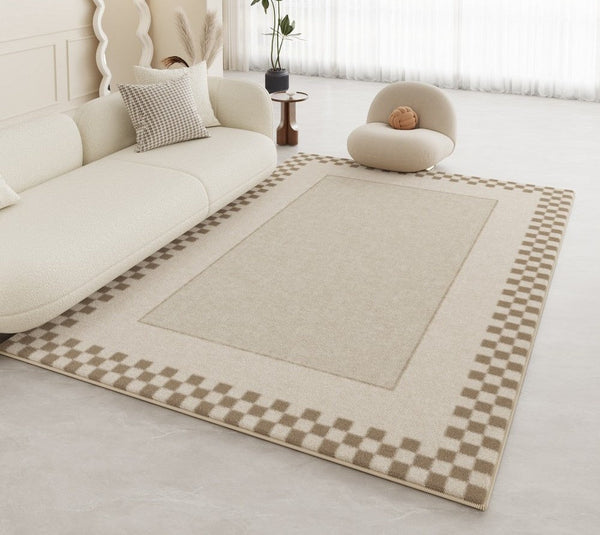 Modern Rugs for Dining Room, Simple Large Modern Rugs for Living Room, Abstract Modern Rugs for Bedroom, Abstract Geometric Modern Rugs-LargePaintingArt.com
