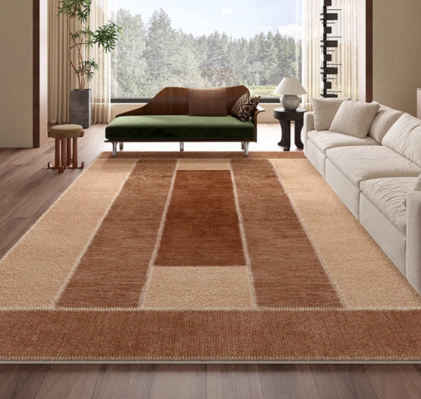 Abstract Modern Carpets for Living Room, Modern Rugs for Dining Room, Contemporary Rugs for Bedroom, Mid Century Modern Rugs Next to Bed-LargePaintingArt.com