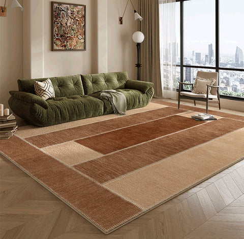 Abstract Modern Carpets for Living Room, Modern Rugs for Dining Room, Contemporary Rugs for Bedroom, Mid Century Modern Rugs Next to Bed-LargePaintingArt.com