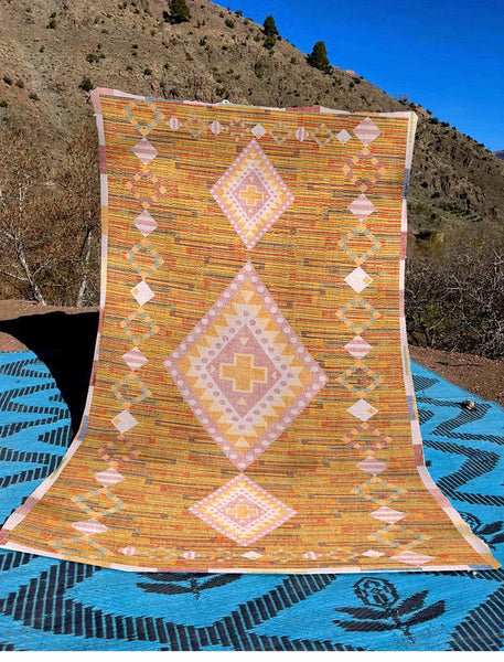 Morocco Rugs for Dining Room, Oversized Area Rugs for Living Room, Extra Large Vintage Persian Rugs, Traditional Colorful Moroccan Rug, Vintage Rugs for Bedroom-LargePaintingArt.com
