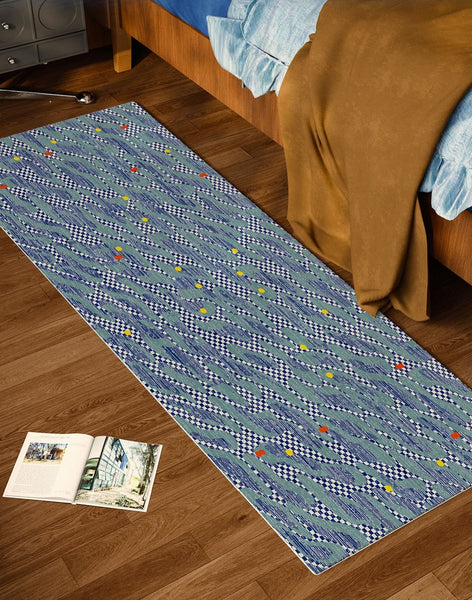 Abstract Area Rugs for Living Room, Contemporary Modern Rugs Next to Bed, Modern Carpets for Office, Geometric Modern Rugs under Dining Room Table-LargePaintingArt.com