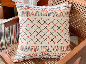 Geometric Modern Pillow Covers, Oriental Square Pillows for Couch, Decorative Throw Pillows for Dining Room, Bohemian Decorative Sofa Pillows-LargePaintingArt.com
