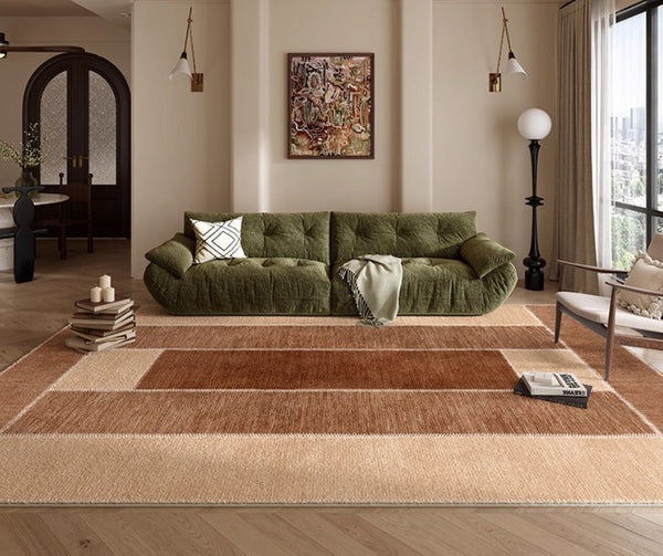 Abstract Modern Carpets for Living Room, Modern Rugs for Dining Room, Contemporary Rugs for Bedroom, Mid Century Modern Rugs Next to Bed-LargePaintingArt.com