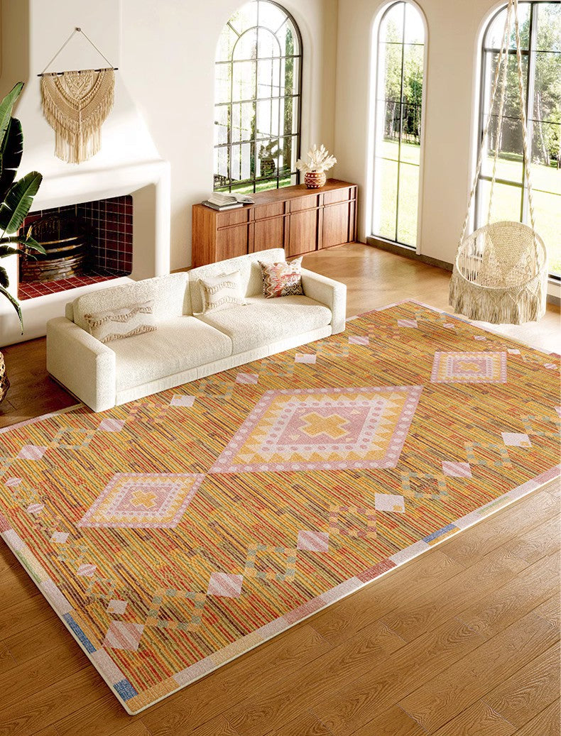 Morocco Rugs for Dining Room, Oversized Area Rugs for Living Room, Extra Large Vintage Persian Rugs, Traditional Colorful Moroccan Rug, Vintage Rugs for Bedroom-LargePaintingArt.com