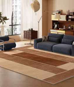 Abstract Modern Carpets for Living Room, Modern Rugs for Dining Room, Contemporary Rugs for Bedroom, Mid Century Modern Rugs Next to Bed-LargePaintingArt.com