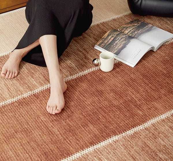 Abstract Modern Carpets for Living Room, Modern Rugs for Dining Room, Contemporary Rugs for Bedroom, Mid Century Modern Rugs Next to Bed-LargePaintingArt.com