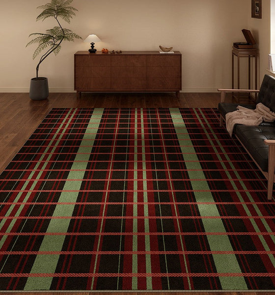 Mid Century Modern Rugs, Contemporary Modern Rugs for Living Room, Colorful Absract Rugs for Bedroom, Minimalist Geometric Rugs for Living Room-LargePaintingArt.com