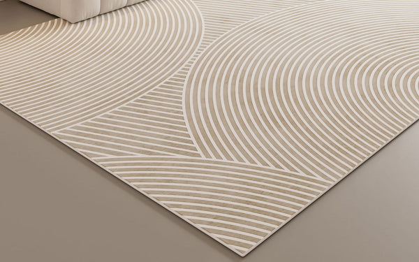 Simple Abstract Area Rugs for Dining Room, Contemporary Modern Rug Placement Ideas for Living Room, Geometric Modern Rug Ideas for Bedroom-LargePaintingArt.com