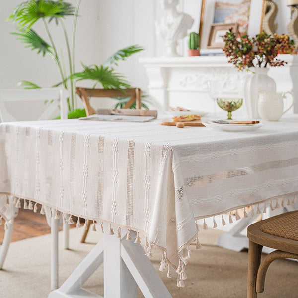 Rustic Table Covers for Kitchen, Linen Rectangular Tablecloth for Oval Table, Country Farmhouse Tablecloth, Large Rectangle Tablecloth for Dining Room Table-LargePaintingArt.com