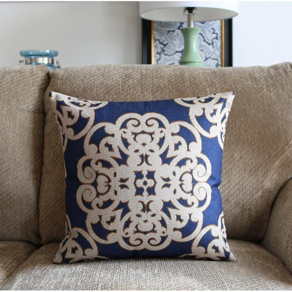 Large Geometric Pattern Throw Pillows, Decorative Pillows for Couch, Decorative Throw Pillow, Sofa Pillows for Living Room-LargePaintingArt.com