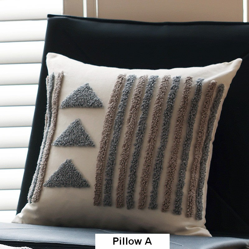 Decorative Pillows for Bedroom, Square Modern Throw Pillows for Couch, Modern Decorative Pillows for Interior Design, Contemporary Modern Sofa Pillow Covers-LargePaintingArt.com