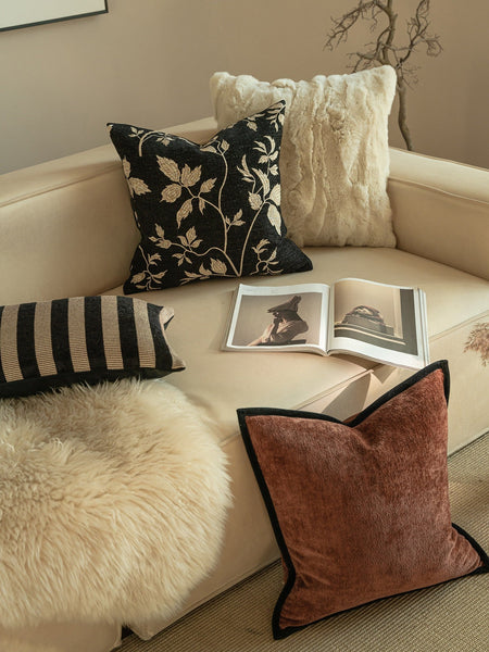 Modern Decorative Pillow Covers, Decorative Pillow Arrangement Ideas for Couch, Large Decorative Throw Pillows, Decorative Pillows for Living Room-LargePaintingArt.com