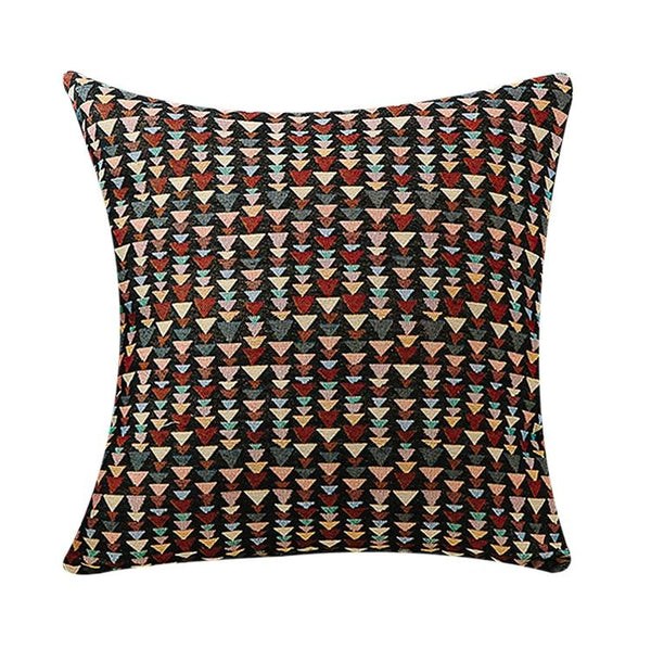 Large Decorative Throw Pillows, Bohemian Decorative Sofa Pillows, Geometric Pattern Chenille Throw Pillow for Living Room-LargePaintingArt.com